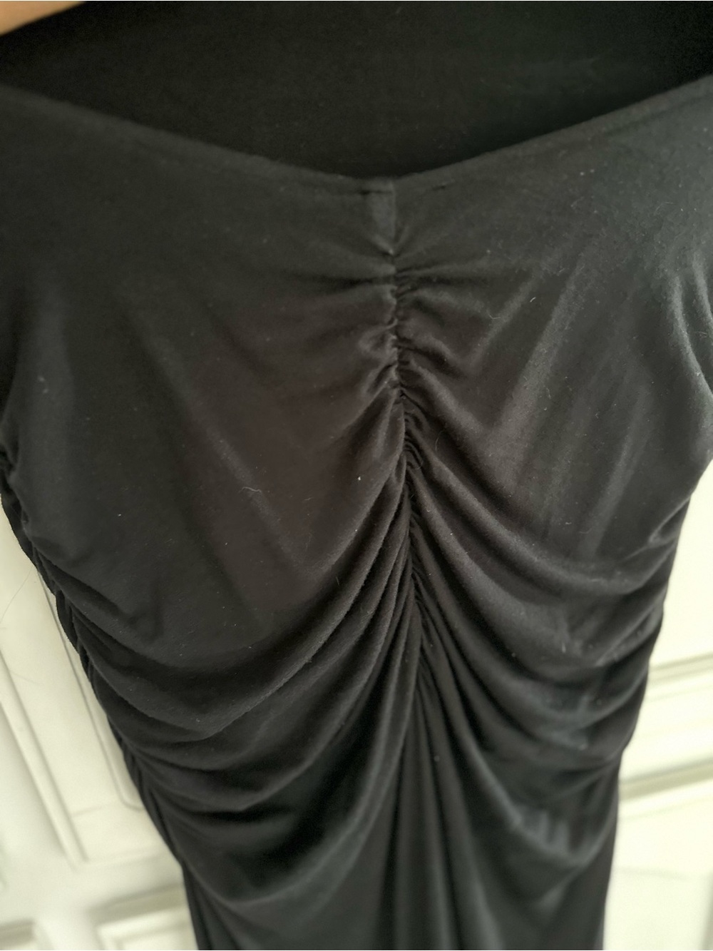 Sky Black Maxi Dress with Braided Back Straps - Picture 5 of 7